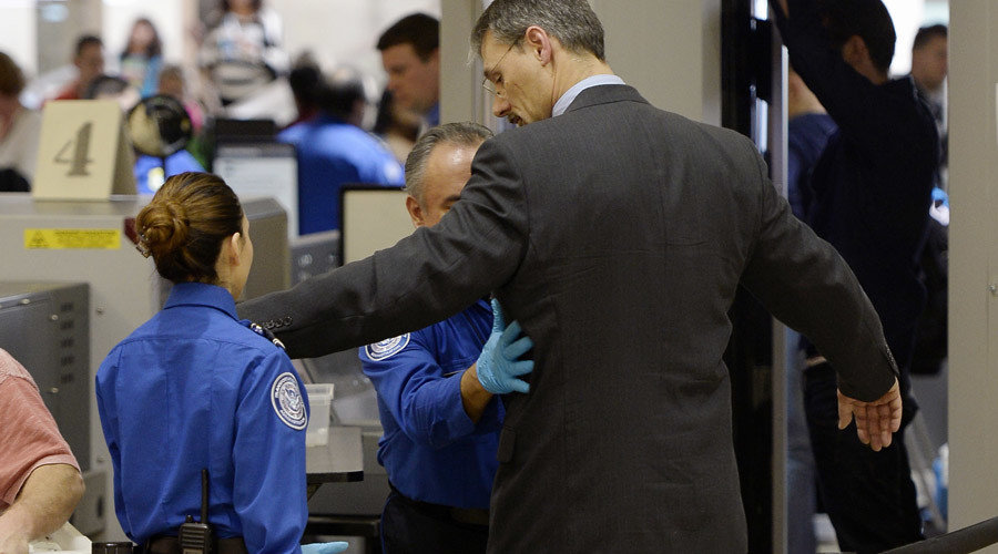 Click to enlarge TSA screening