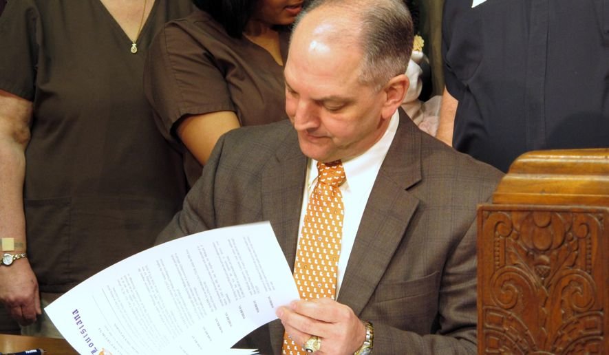Click to enlarge Louisiana Gov. John Bel Edwards