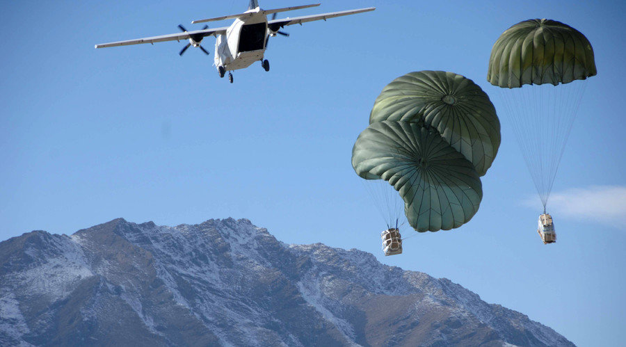 Blackwater CASA 212 over Afghanistan