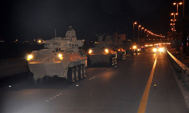 Click to enlarge Saudi troops bahrain