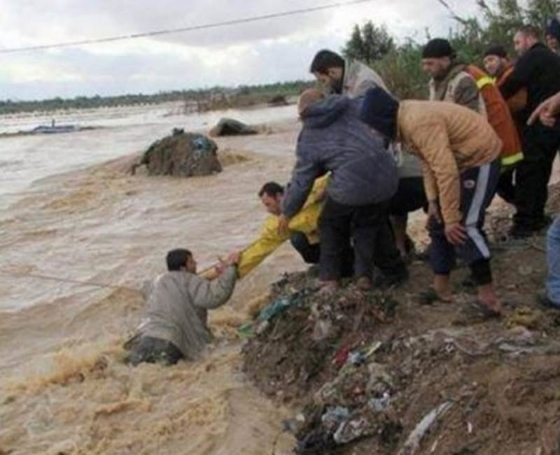 israel dam gaza flooded