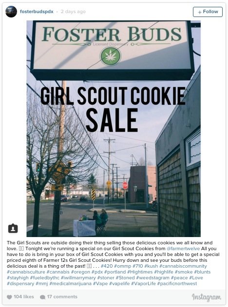Foster buds girl scout cookie sale