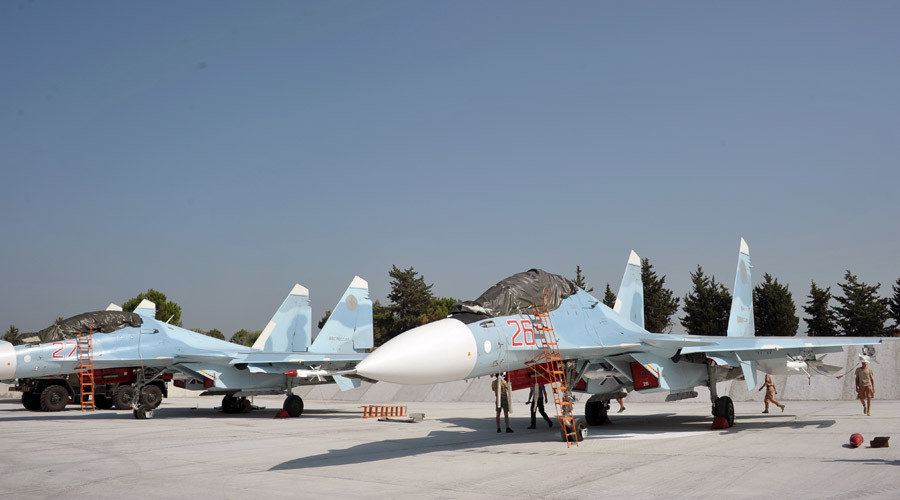 Click to enlarge Russian Air Force Sukhoi Su-30 SM jets