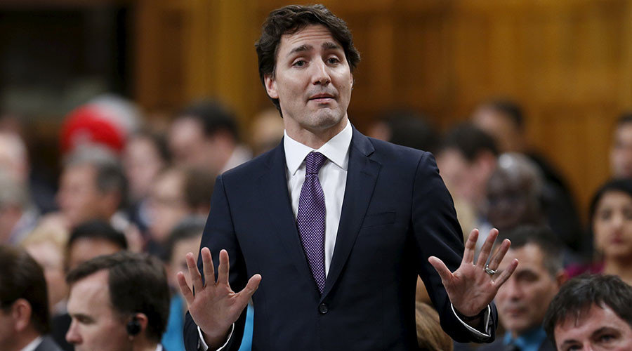 Click to enlarge Canada's Prime Minister Justin Trudeau