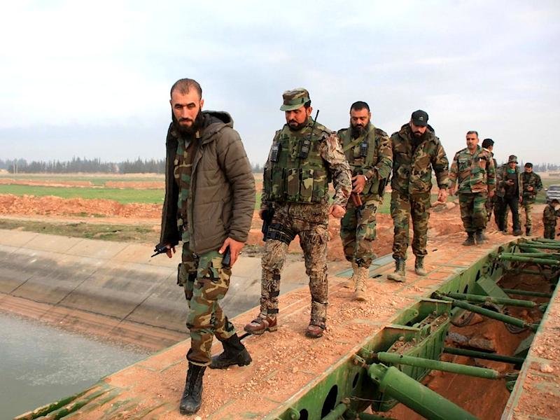 Syrian forces bridge