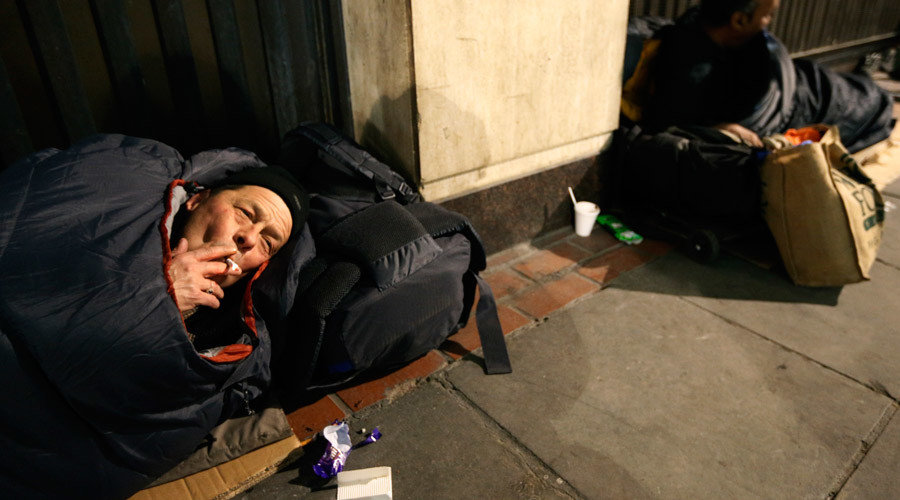 Click to enlarge Homeless in the UK