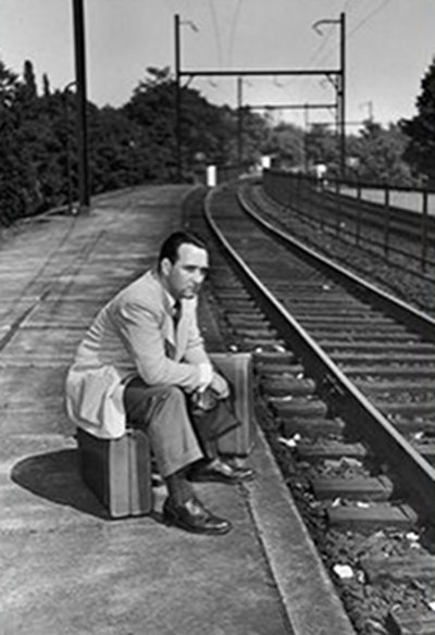 Click to enlarge waiting for train