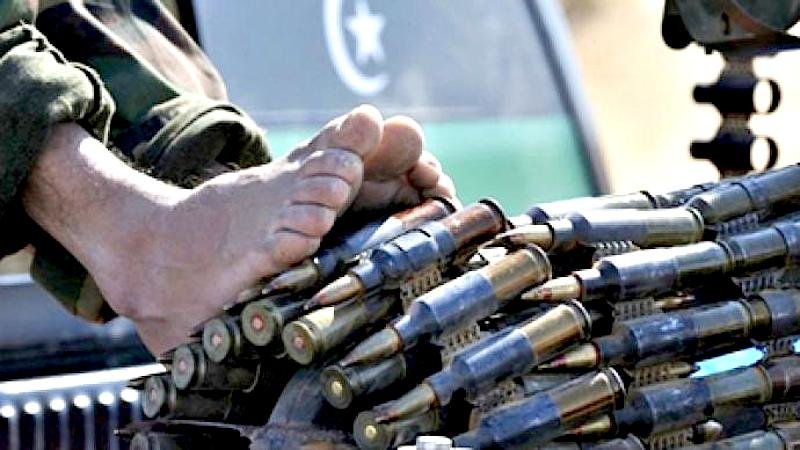 bullets and feet