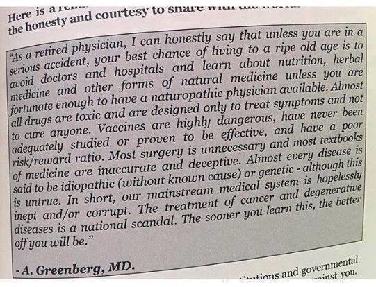 Click to enlarge Dr. Allen Greenberg vaccines