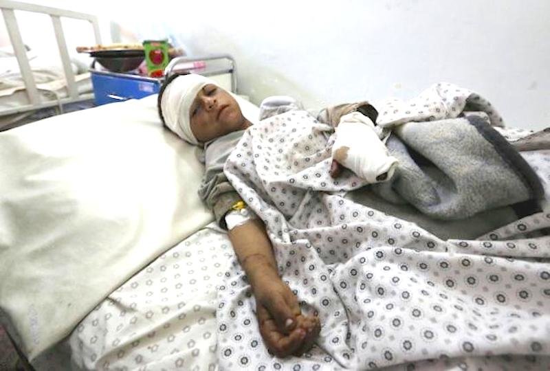 boy in hospital