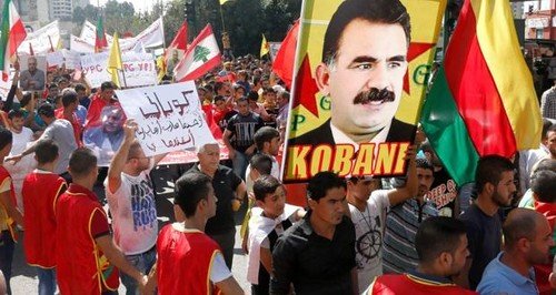 Click to enlarge Öcalan supporters