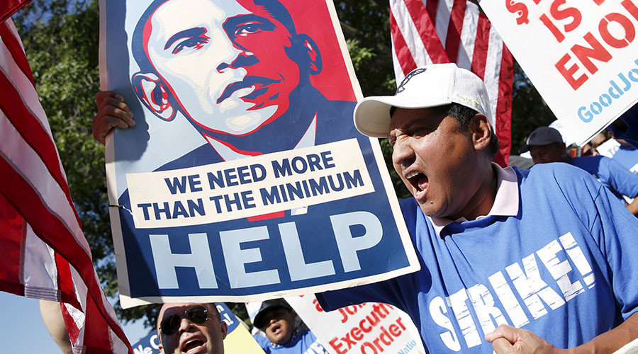 minimum wage protests