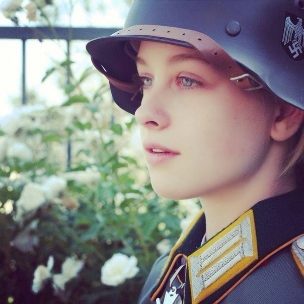 Click to enlarge Female neo-Nazi