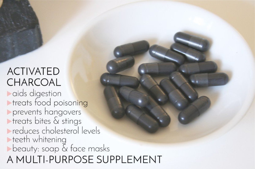 Activated charcoal: Improve liver, adrenal gland & kidney 