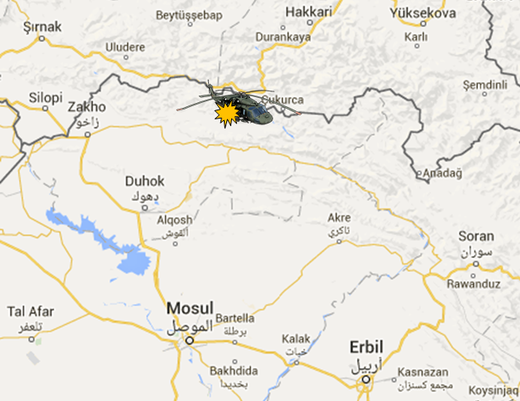 Click to enlarge Kurds helicopter
