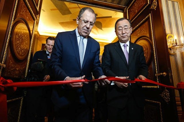 Lavrov and Ban Ki-moon