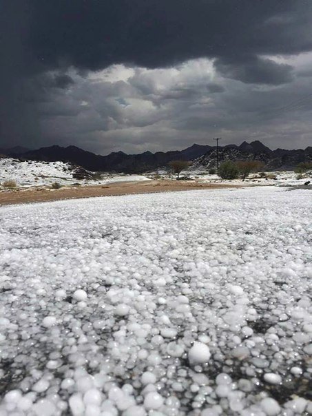 Blankets of hail