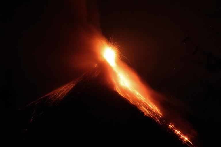 Fuego volcano eruption