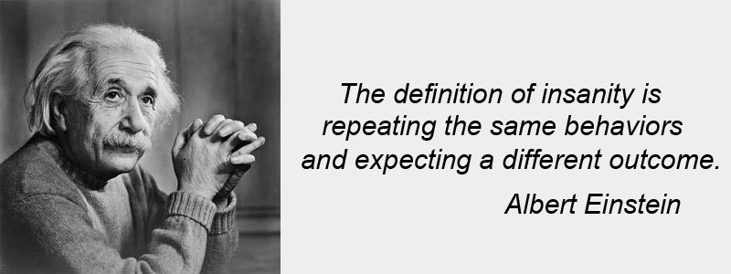 Click to enlarge Einstein on Insanity