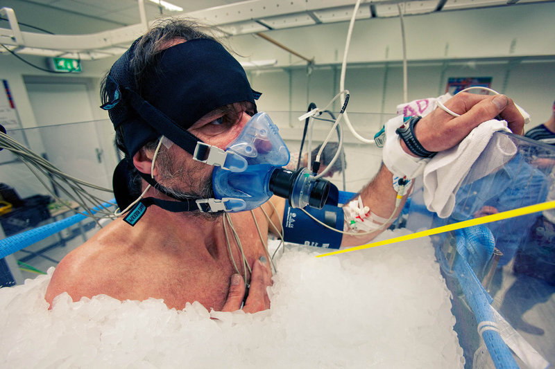 Click to enlarge Wim Hof ice experiment