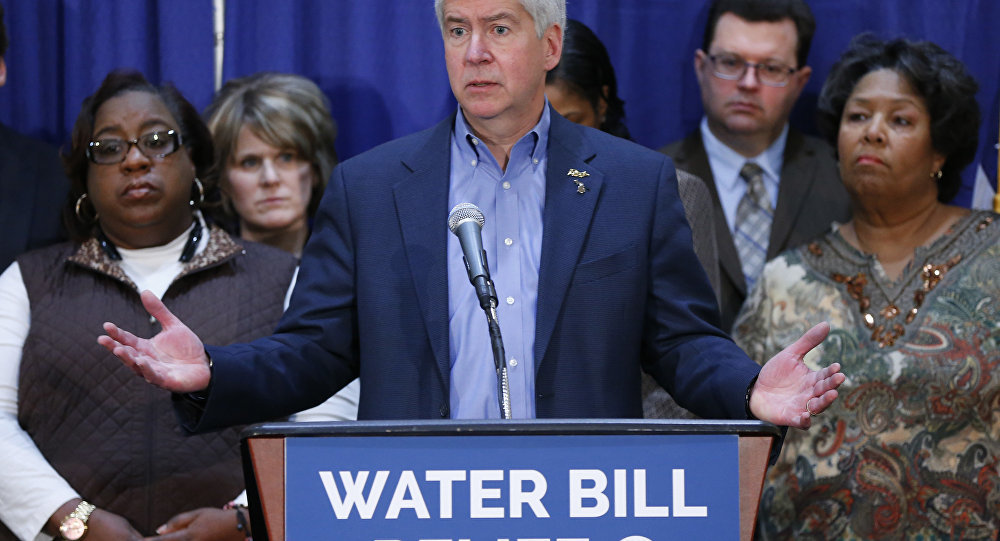 Click to enlarge governor rick snyder poisoning flint michigan