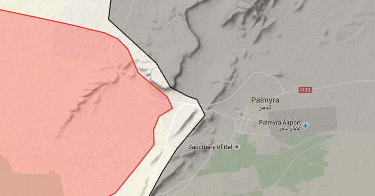saa and isis map syria