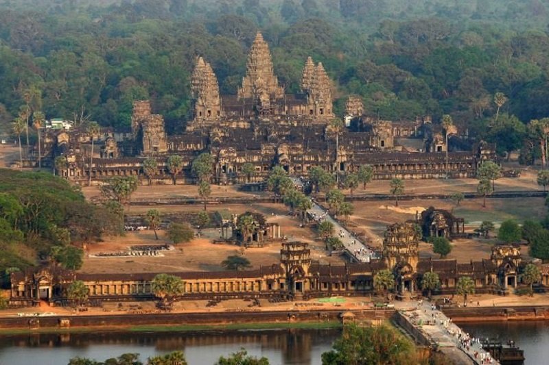 The Angkor Wat temple