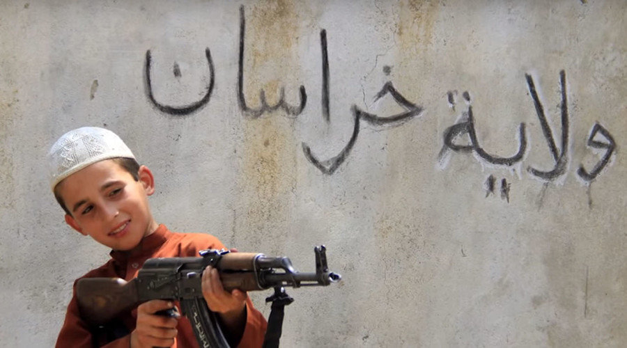 ISIS trained child with gun