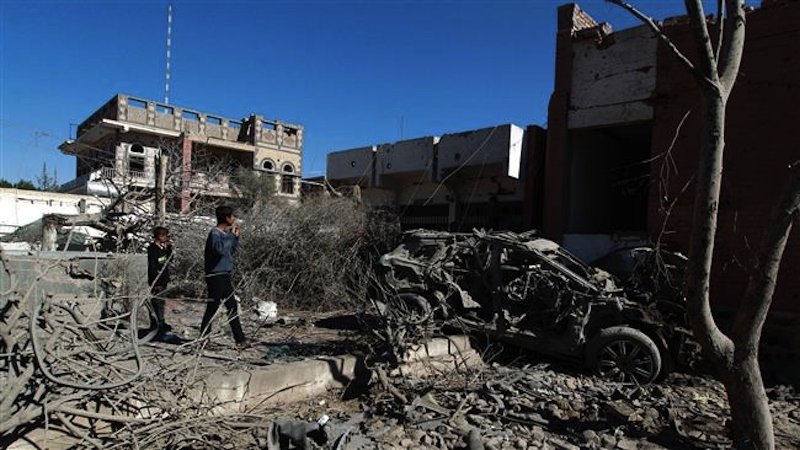 Click to enlarge Yemen destrction