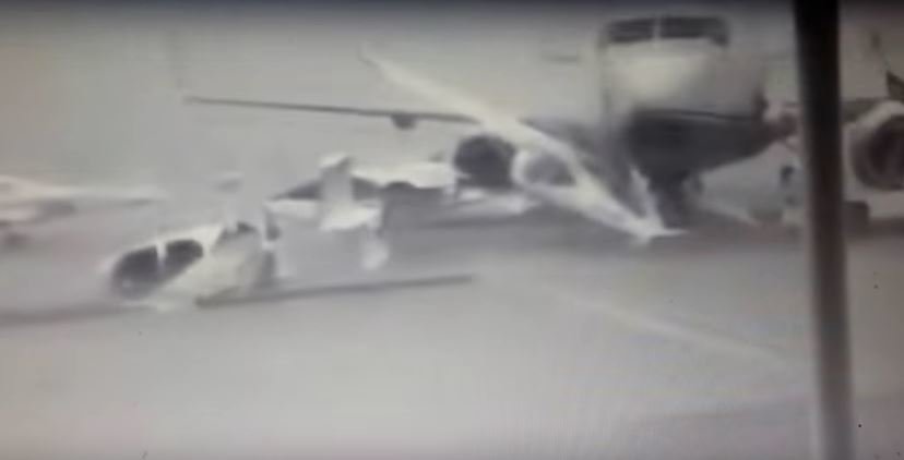 Abu Dhabi airport storm