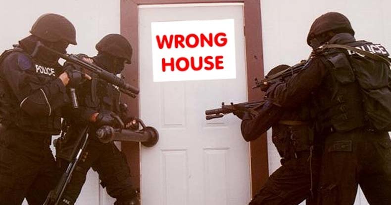 Cops invade wrong house