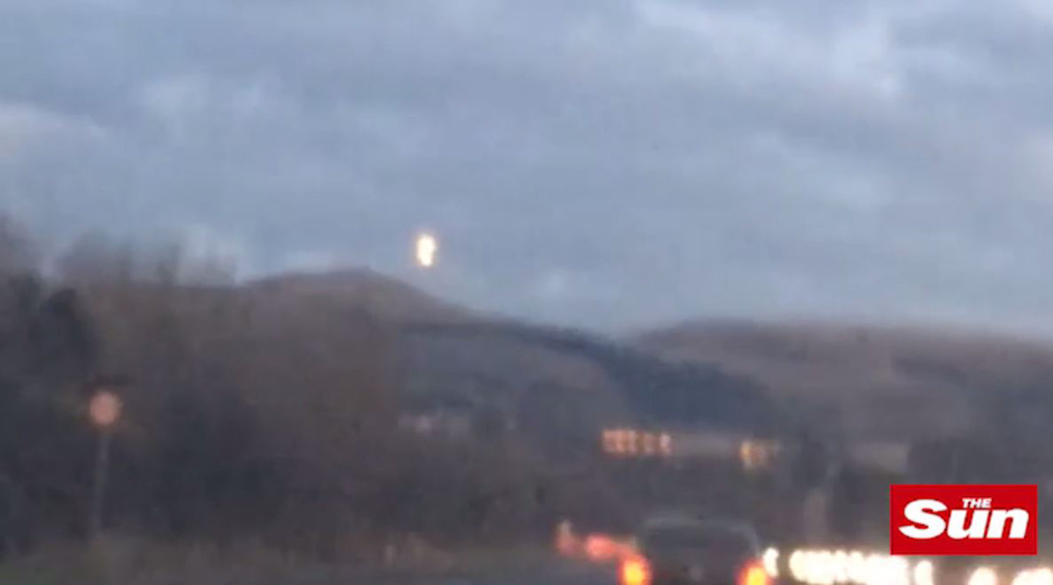 mysterious lights were spotted over Scotland 