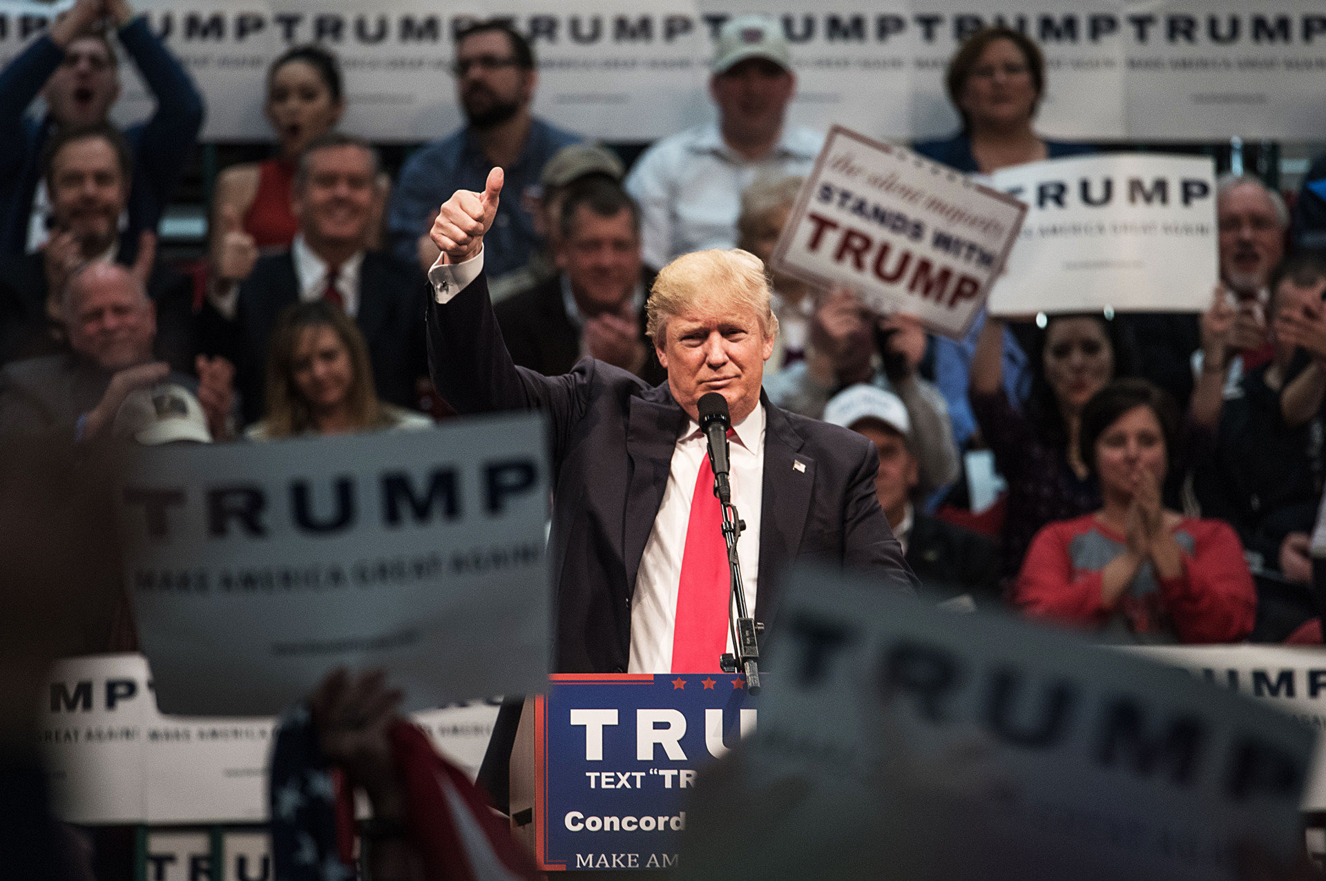 Click to enlarge Donald trump rally