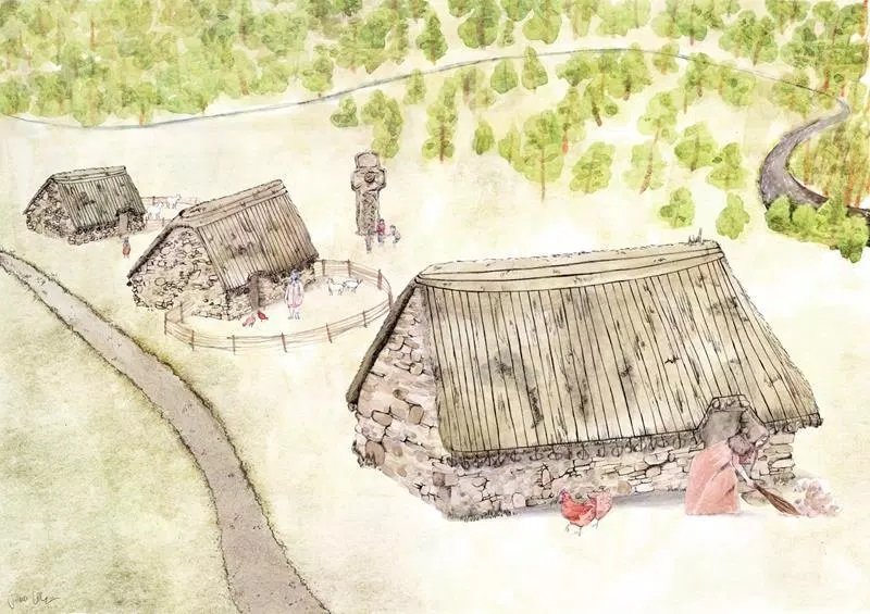 medieval village Cadzow