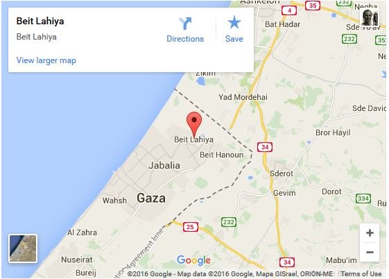 Click to enlarge Gaza map