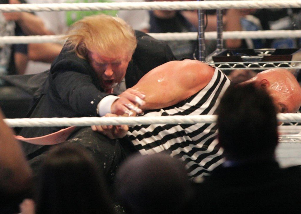 Click to enlarge Trump making his peace