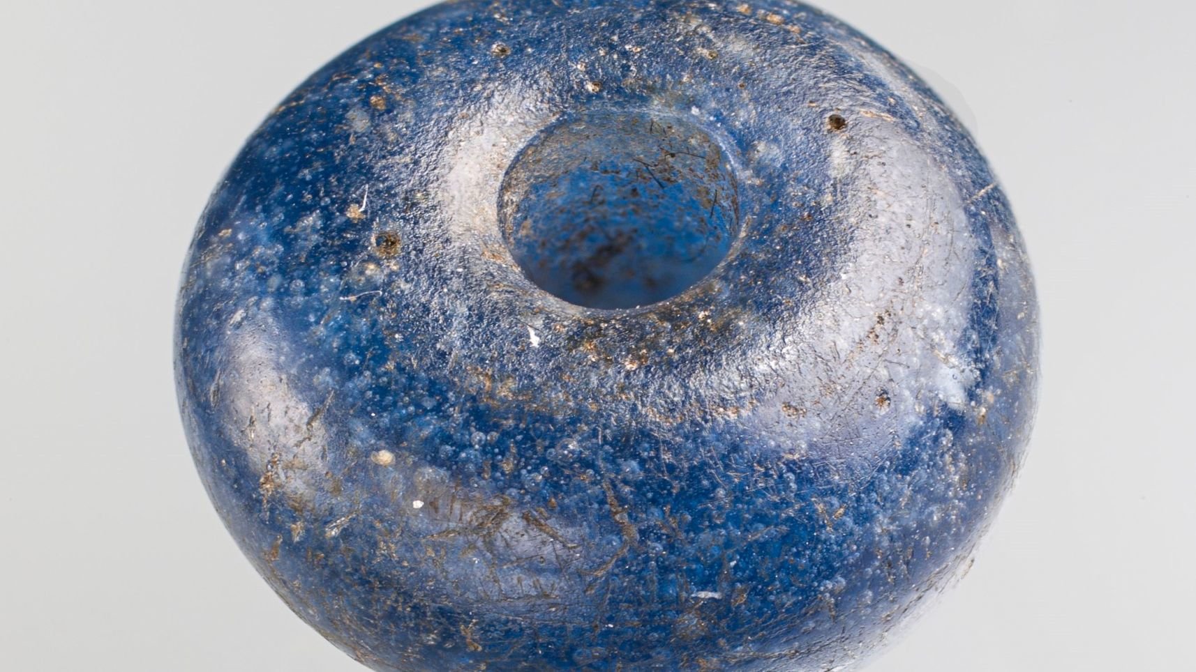 Click to enlarge Detail of a glass bead.