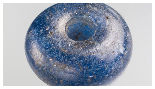Detail of a glass bead.