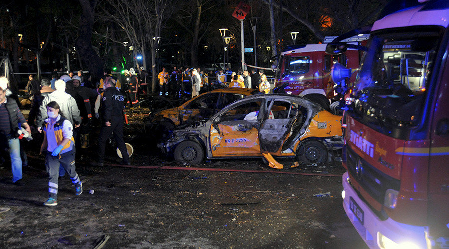 Click to enlarge Ankara car bomb explosion