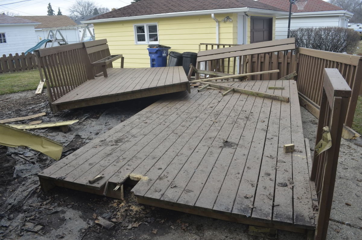 Deck explosion
