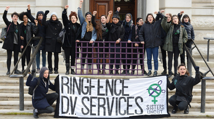 female protesters 