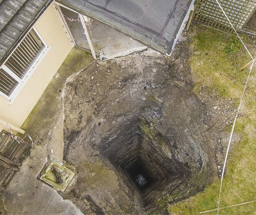 Cornwall sinkhole