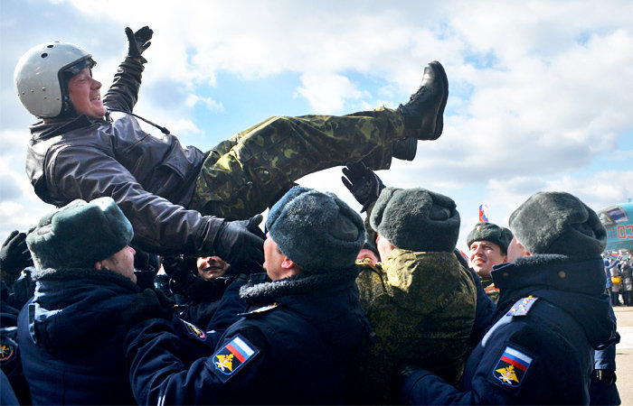 russian pilot welcome home