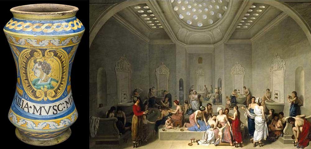Click to enlarge jar and turkish bath