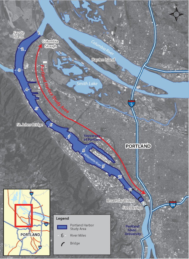 Click to enlarge Portland map