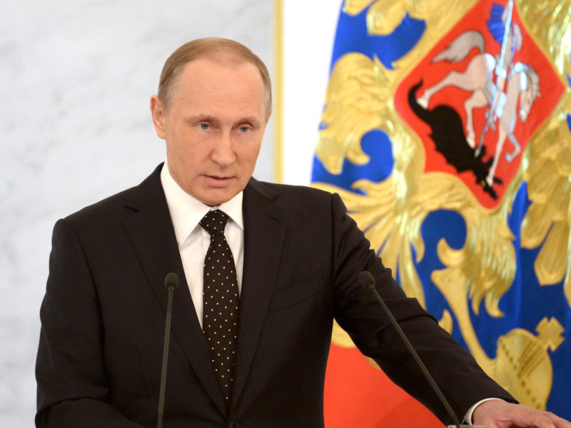 Putin in St. George Hall 