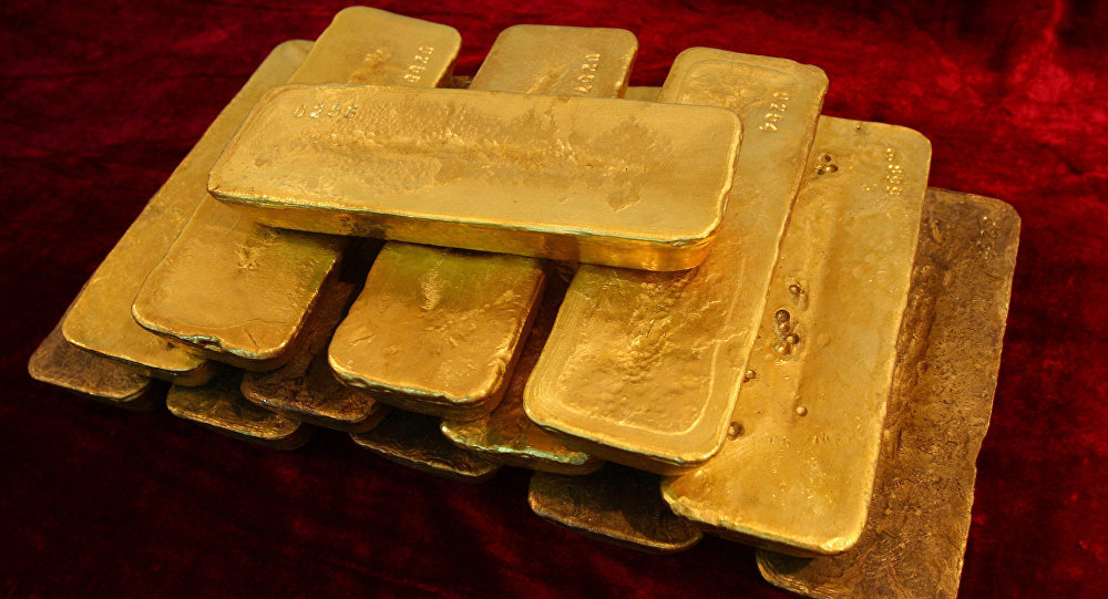 Raw gold bars