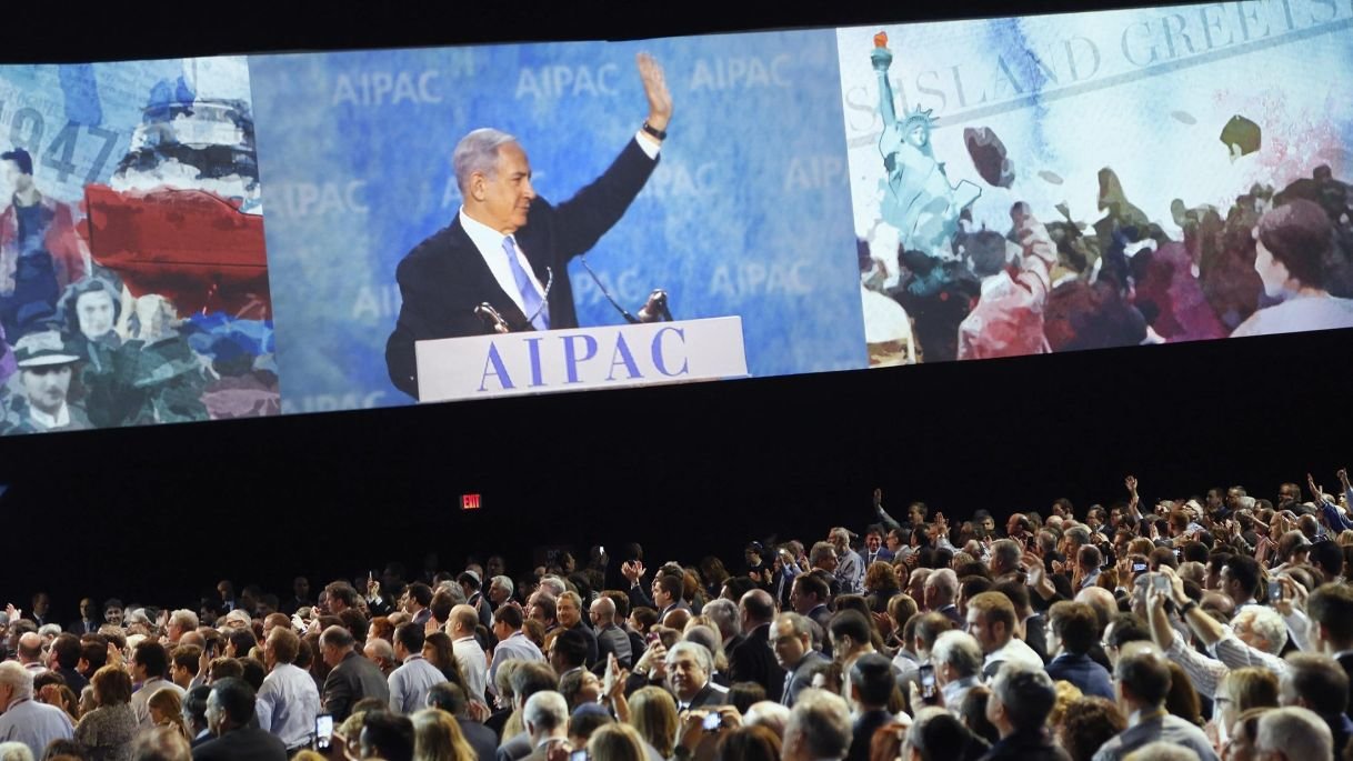 Click to enlarge Netanyahu at AIPAC