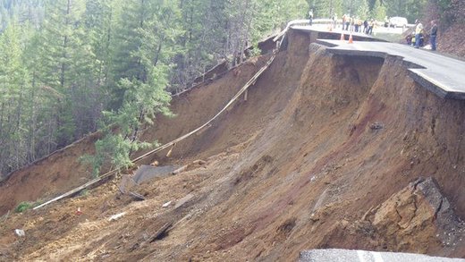Weaverville landslide