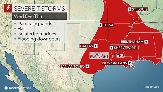 Texas storm forecast
